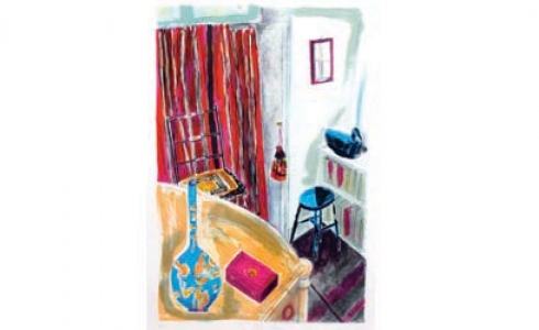 My Mother's House - lithograph by Chloe Cheese (Fry Art Gallery)